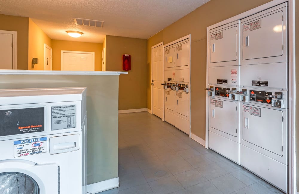 Laundry facility at Waters Edge Apartment Homes in Concord, North Carolina