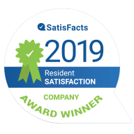 Satisfacts 2019 Resident Satisfaction Award for SteelHead Management in Richmond, Virginia