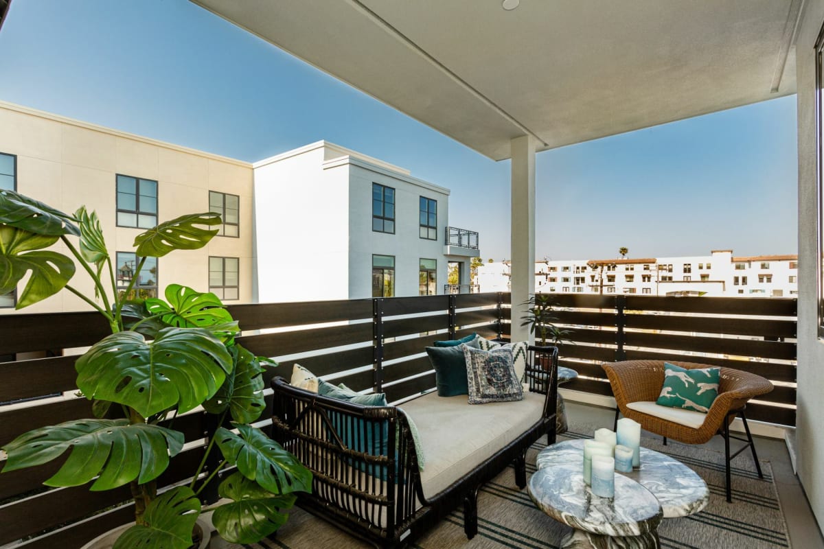 Spacious balcony at Prado West in Dana Point, California