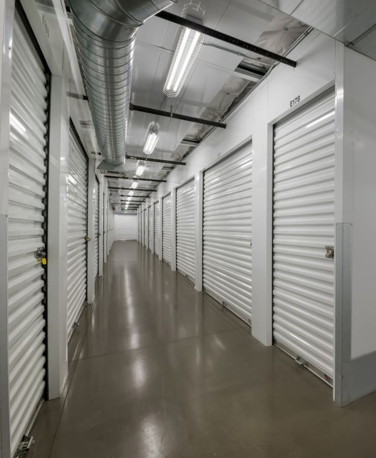 Indoor self storage units at StorQuest Self Storage in Reno, Nevada