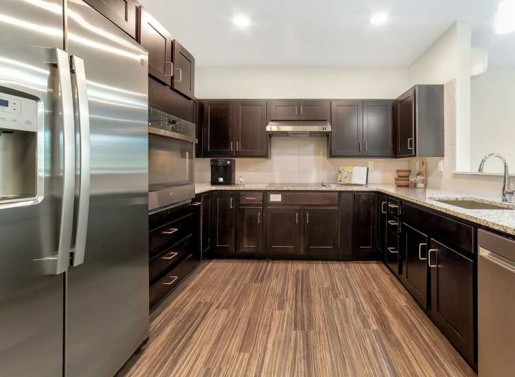 Fully-equipped kitchen at Tavernier Place in Acton,Massachusetts