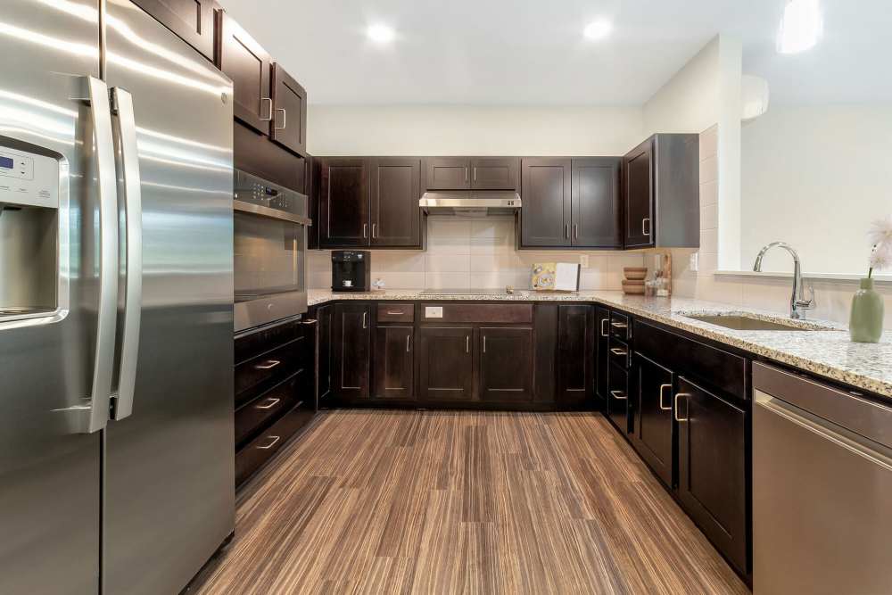 Spacious kitchen at Tavernier Place in Acton. MA