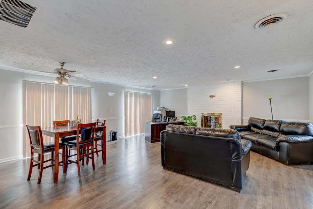 Community clubhouse at Cumberland Manor in Indianapolis, Indiana