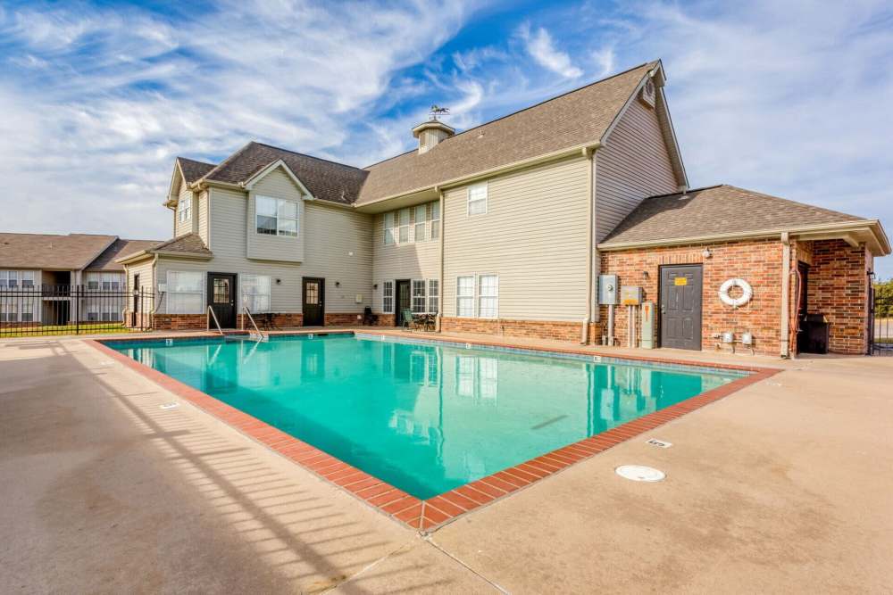 Resort-style swimming pool at Lakeview Of Ardmore in Ardmore, Oklahoma