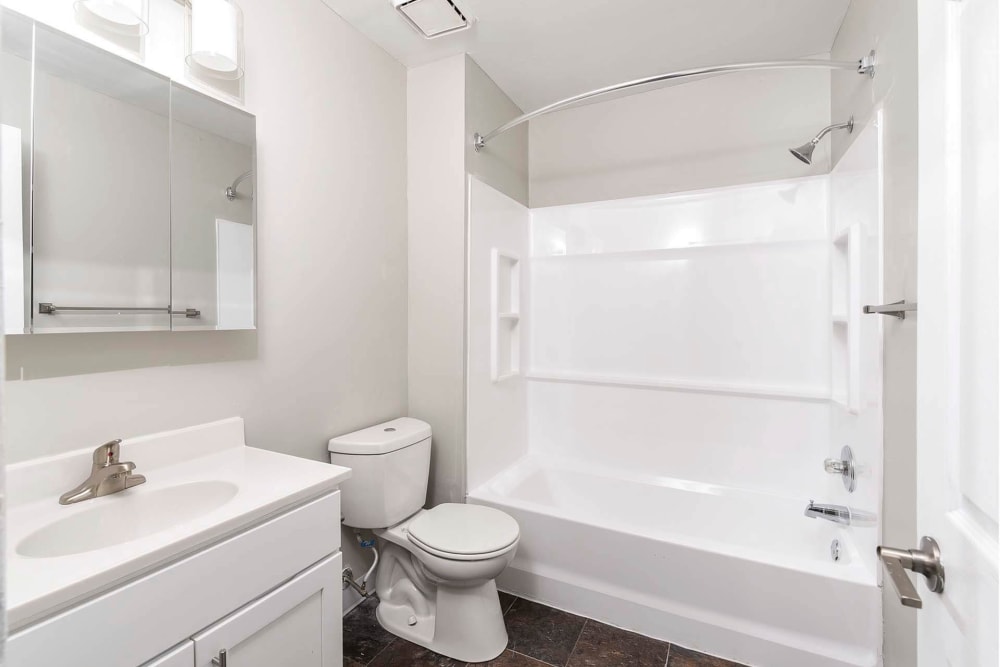 Model bathroom at The Commons, Bensalem, Pennsylvania