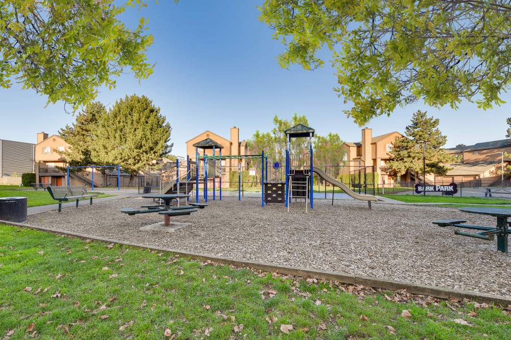 Large playground at Renaissance at 29th Apartments in Vancouver, Washington