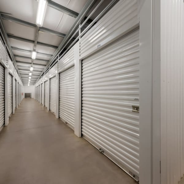 Indoor self storage units at Missouri Flat Storage Depot in Placerville, California