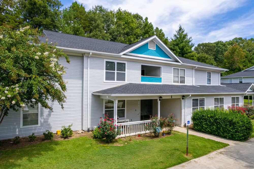 Side view of the apartment at West Village Apartments in Hillsborough, North Carolina