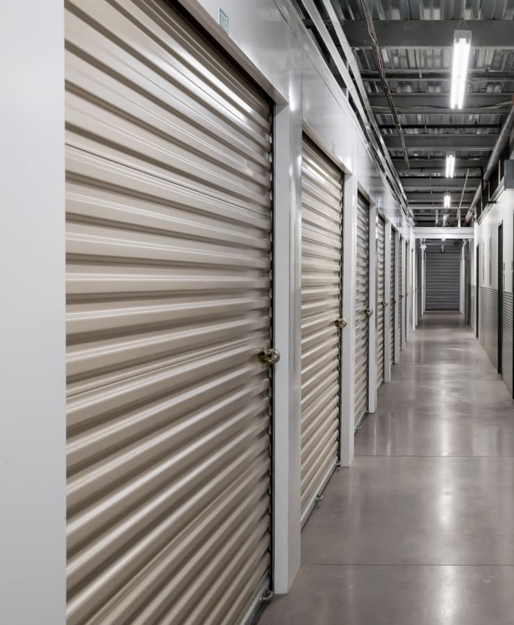 Indoor self storage units at StorQuest Self Storage in Phoenix, Arizona