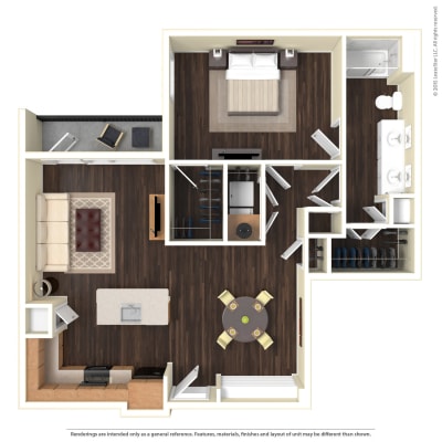 A floorplan for Oaks Trinity