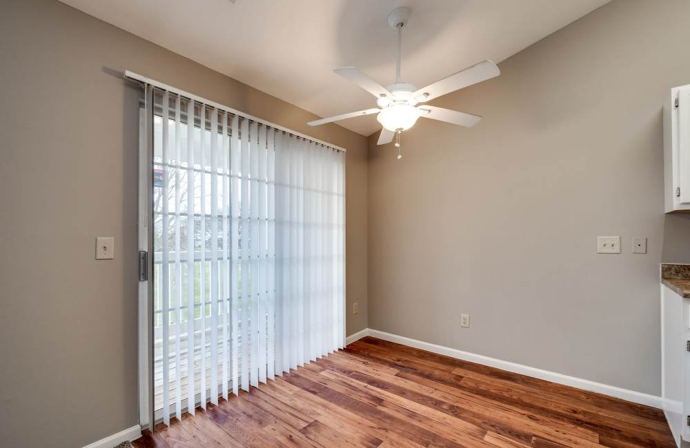 Kitchen with access to balcony at Ashton Glen in Centerville. OH