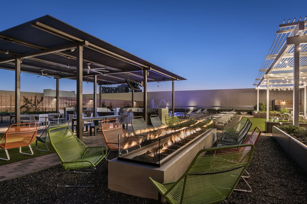 Fire pit at The Piedmont in Tempe, Arizona