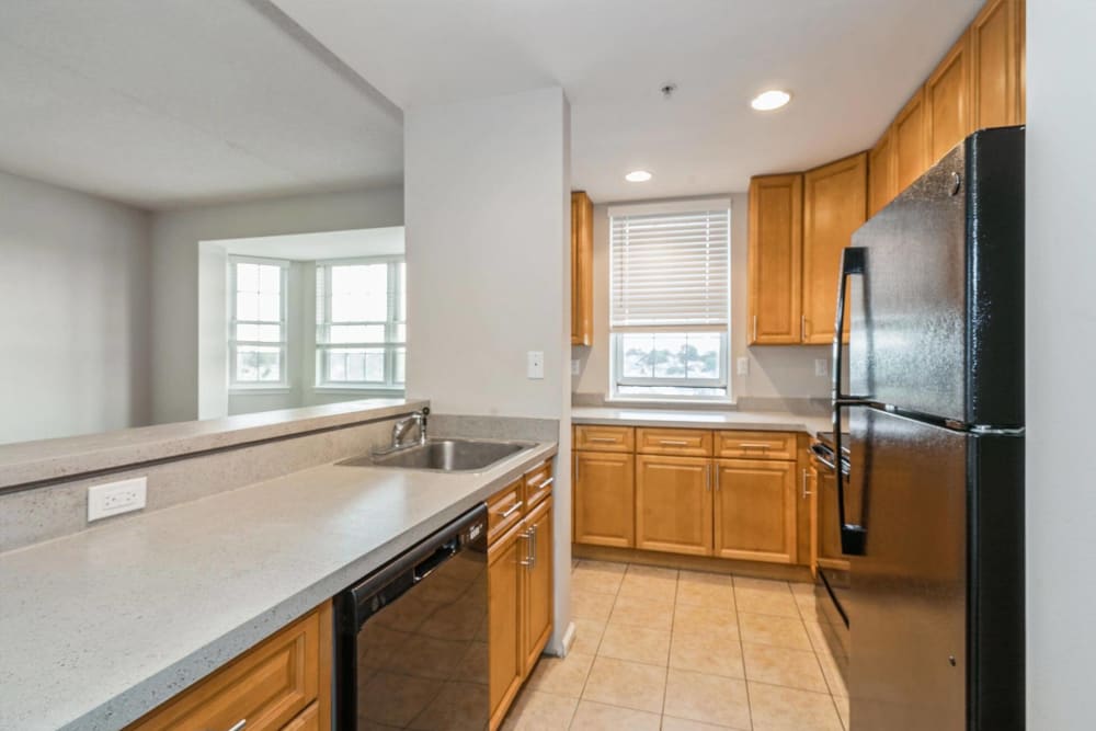 Spacious kitchen with lots of counter space at Parc at Lyndhurst in Lyndhurst, New Jersey