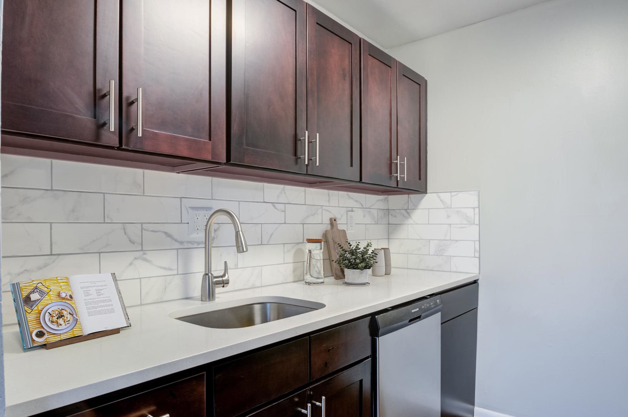 Renovated kitchen at The Addison, North Wales, Pennsylvania