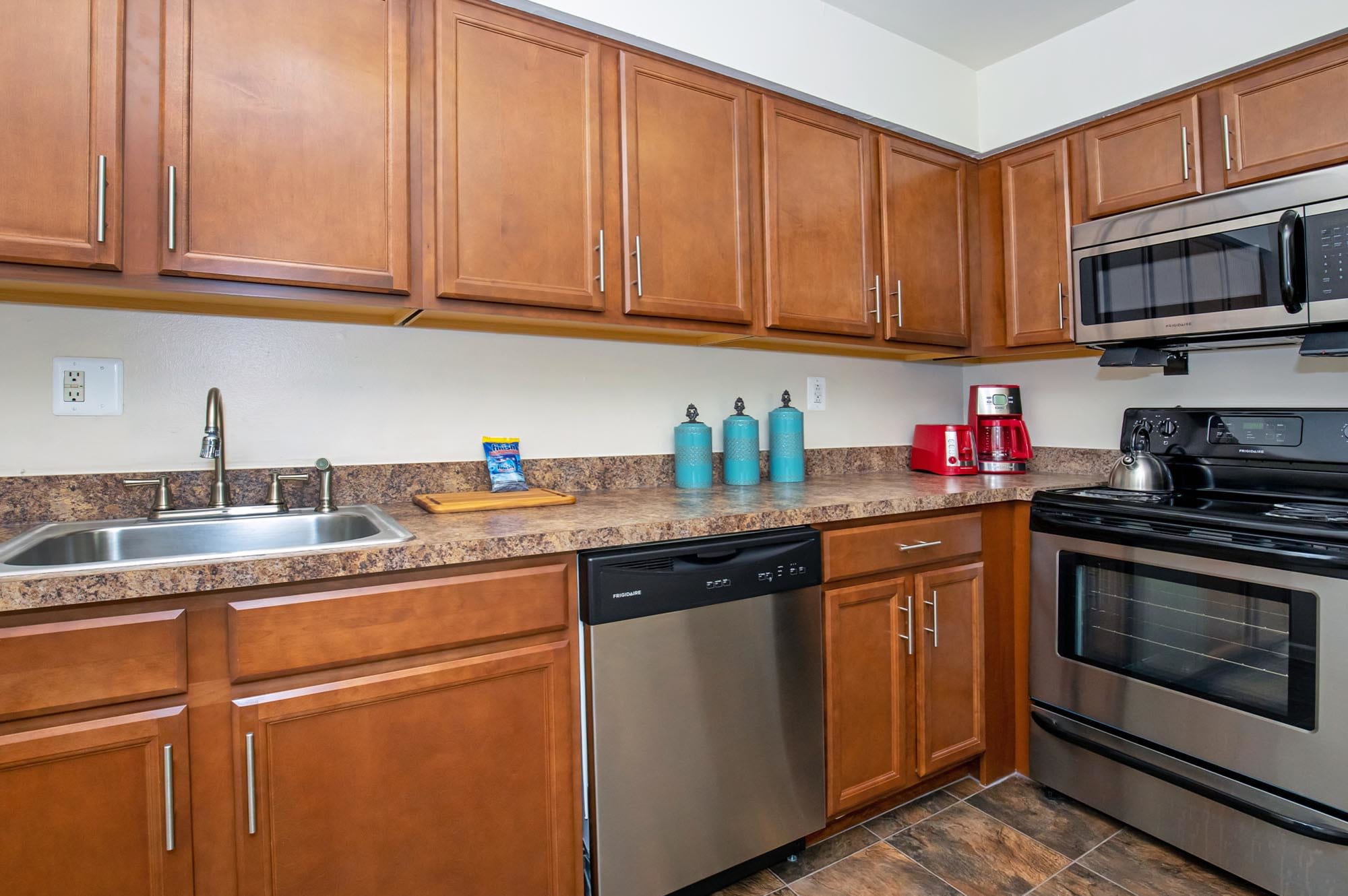 Model kitchen at The Addison, North Wales, Pennsylvania