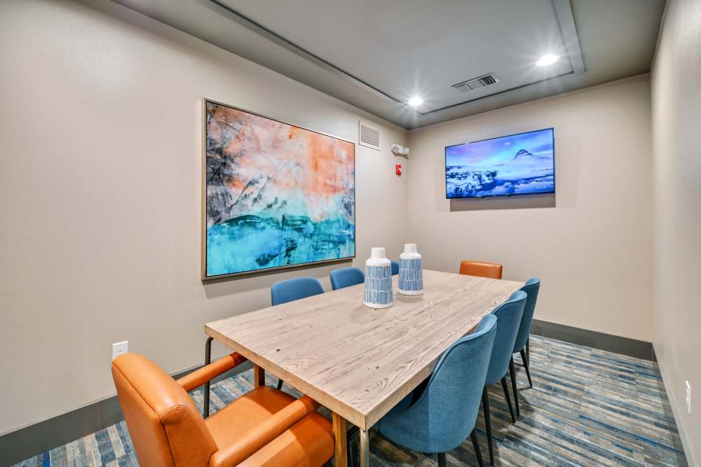 Clubhouse meeting room at The Standard in Dallas, Texas