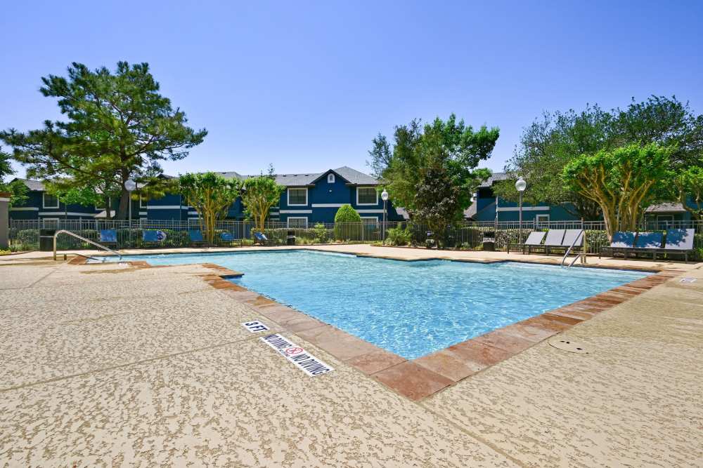 Resort-style pool at Seacrest in Katy, Texas