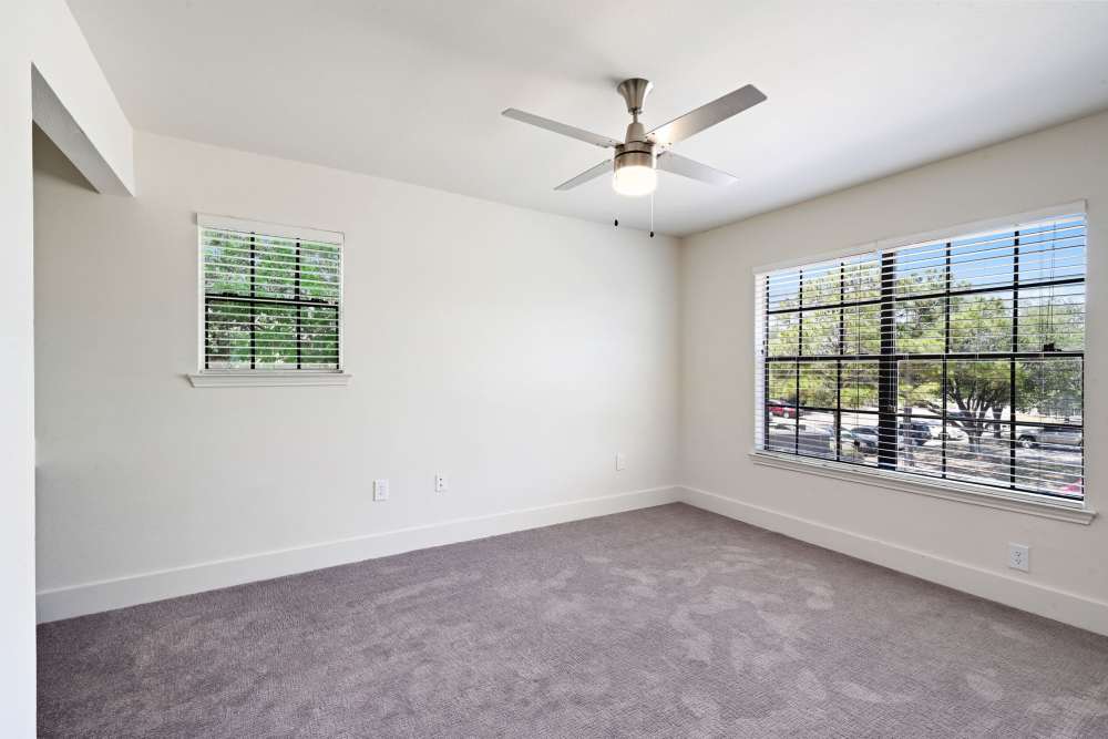 Bright bedroom at Seacrest in Katy, Texas