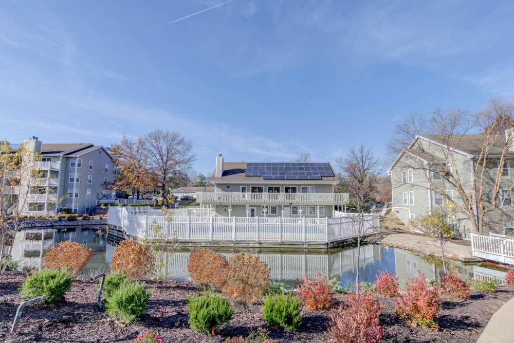 View of building at Bonhomme Village in Olivette. MO