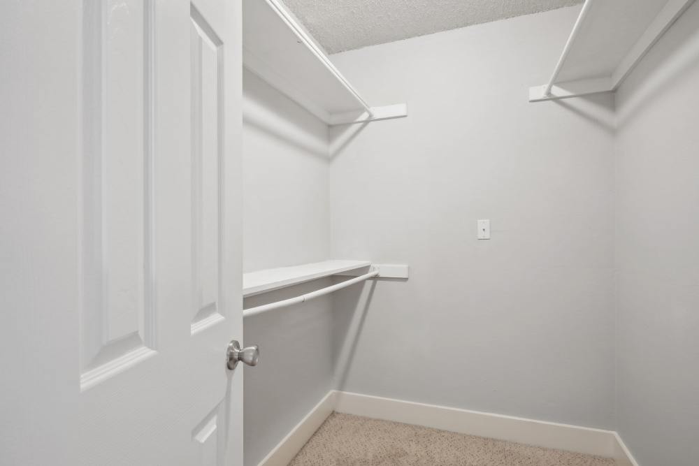 Walk-in closet at Halston in Dallas, Texas