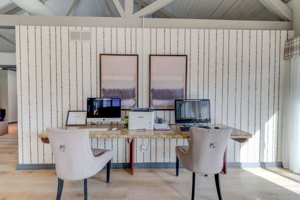 Business center at Bonhomme Village in Olivette. MO