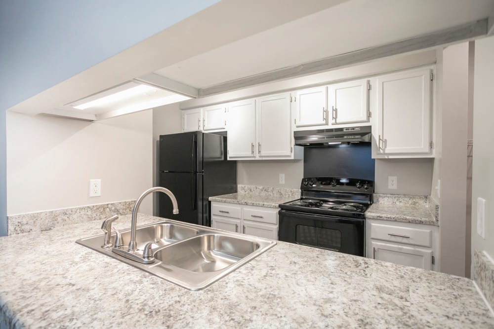 Sleek kitchen at S&S Property Management in Nashville, Tennessee