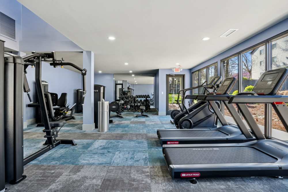 Fitness center with treadmills and various equipments at Stillwater in Charlotte, North Carolina