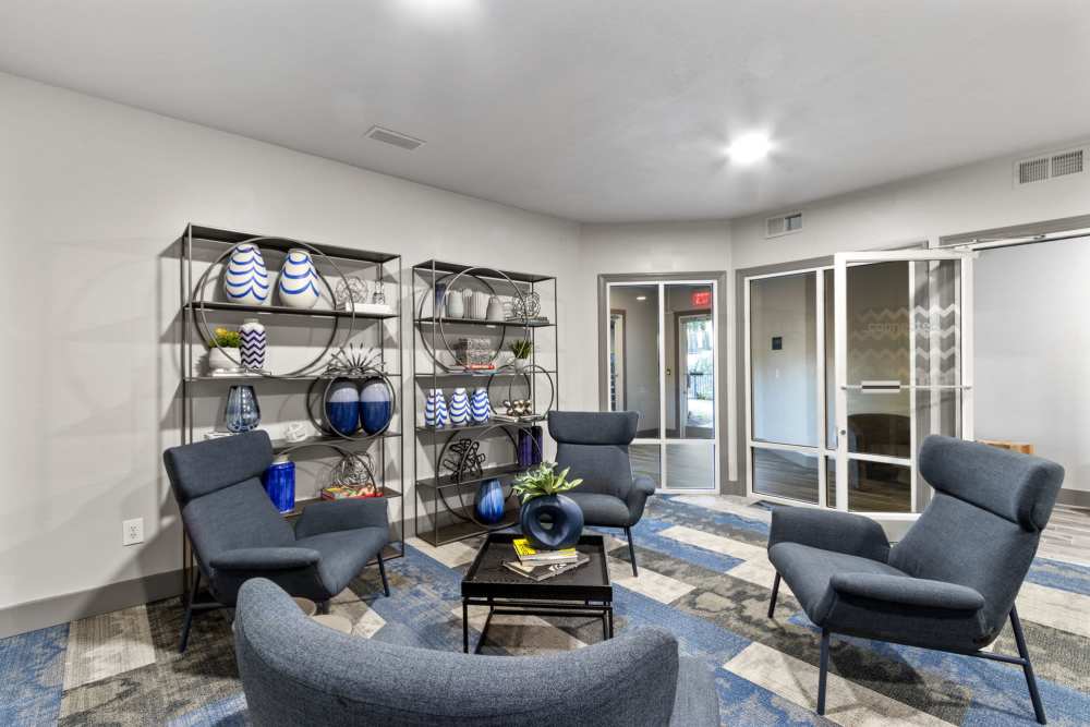 Clubhouse lounge area at The Ashton in Raleigh, North Carolina