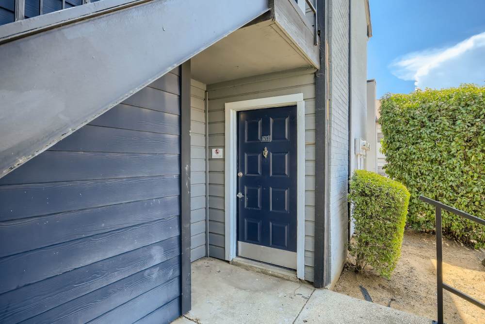 Exterior view of the entrance at The Morgan in Bedford, Texas