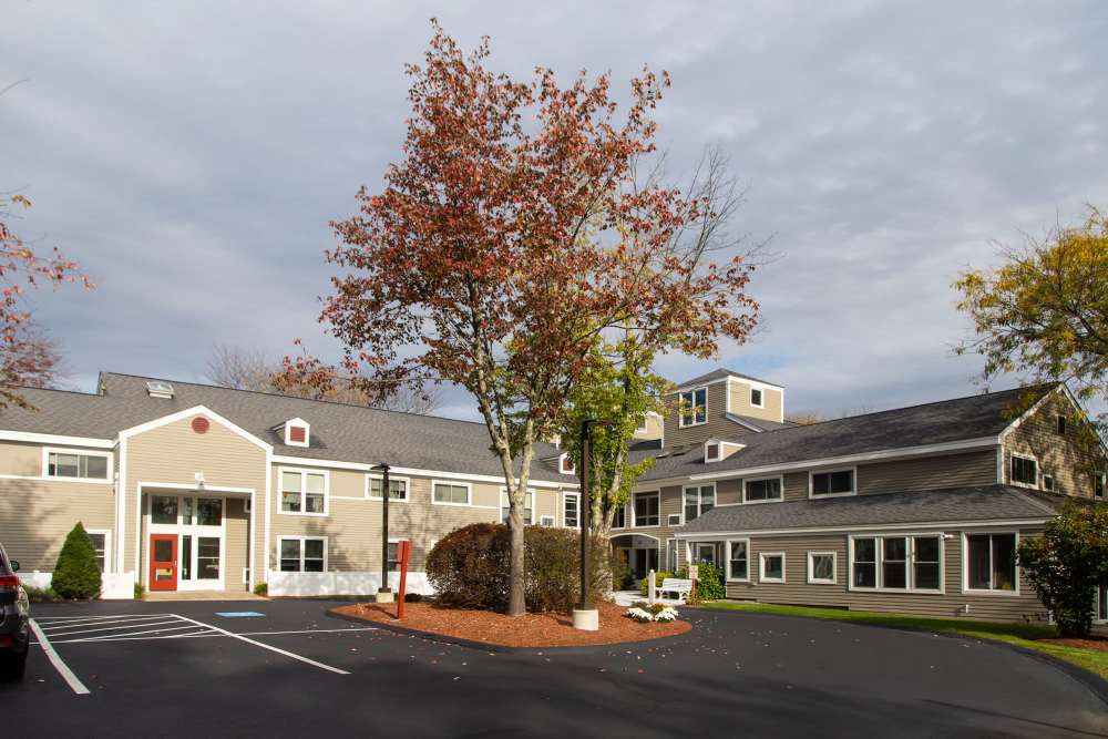 Exterior view of an apartment at Mill Pond in Littleton,Massachusetts