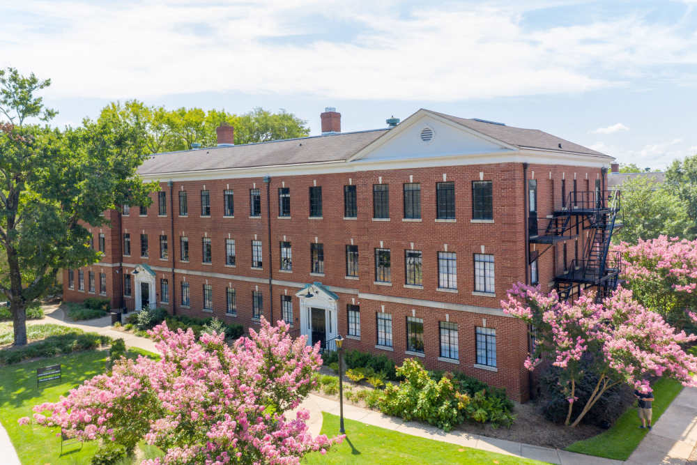 Entrance view of an apartment at Historic Boylan Apartments in Raleigh, North Carolina