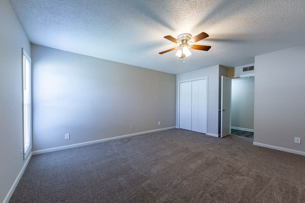 Bedroom with carpet flooring at Ramsey Pines in Fayetteville, North Carolina