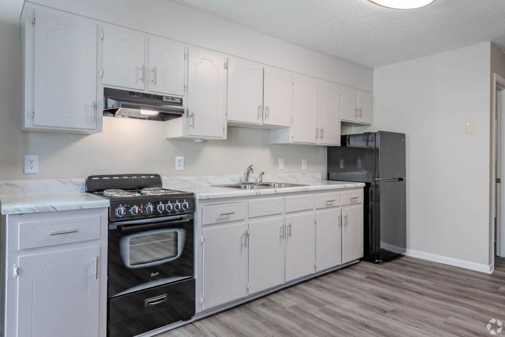 Kitchen with water sink at Ramsey Pines in Fayetteville, North Carolina