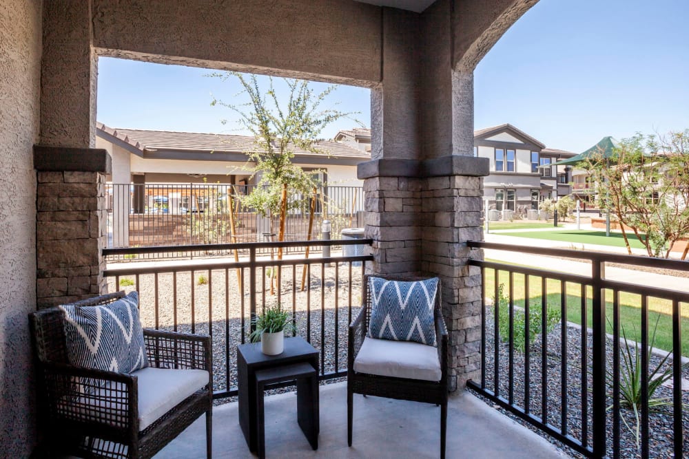 View of balcony at Senita on Cave Creek in Phoenix, Arizona