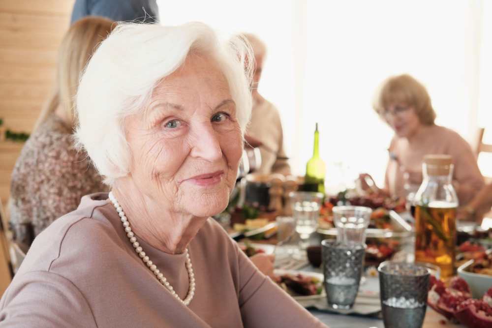 Residents in the dining room at Elan Manatee in Bradenton, Florida