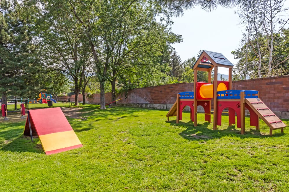 Have fun with your furry friend in the dog park at Royal Ridge Apartments in Midvale, Utah