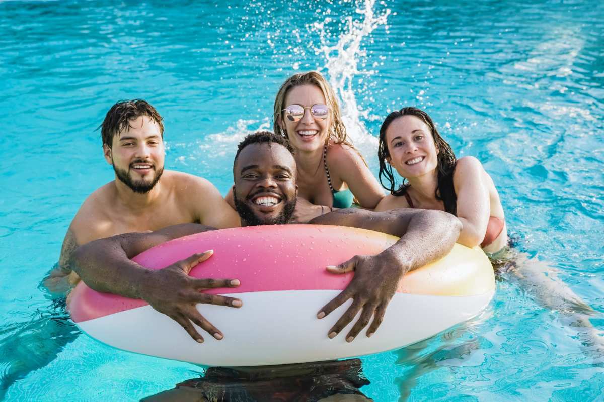 Residents enjoy some pool time at Vintage Tollgate, Thompsons Station, Tennessee