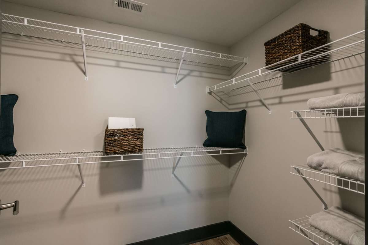 Walk-in closet at Vintage Gateway, Murfreesboro, Tennessee