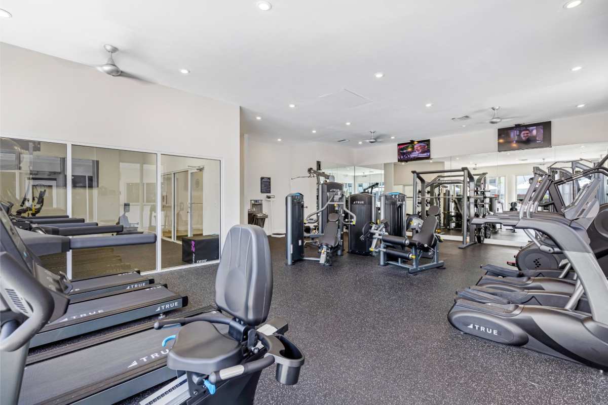Fitness center at Centro at Davie Apartments, Davie, Florida