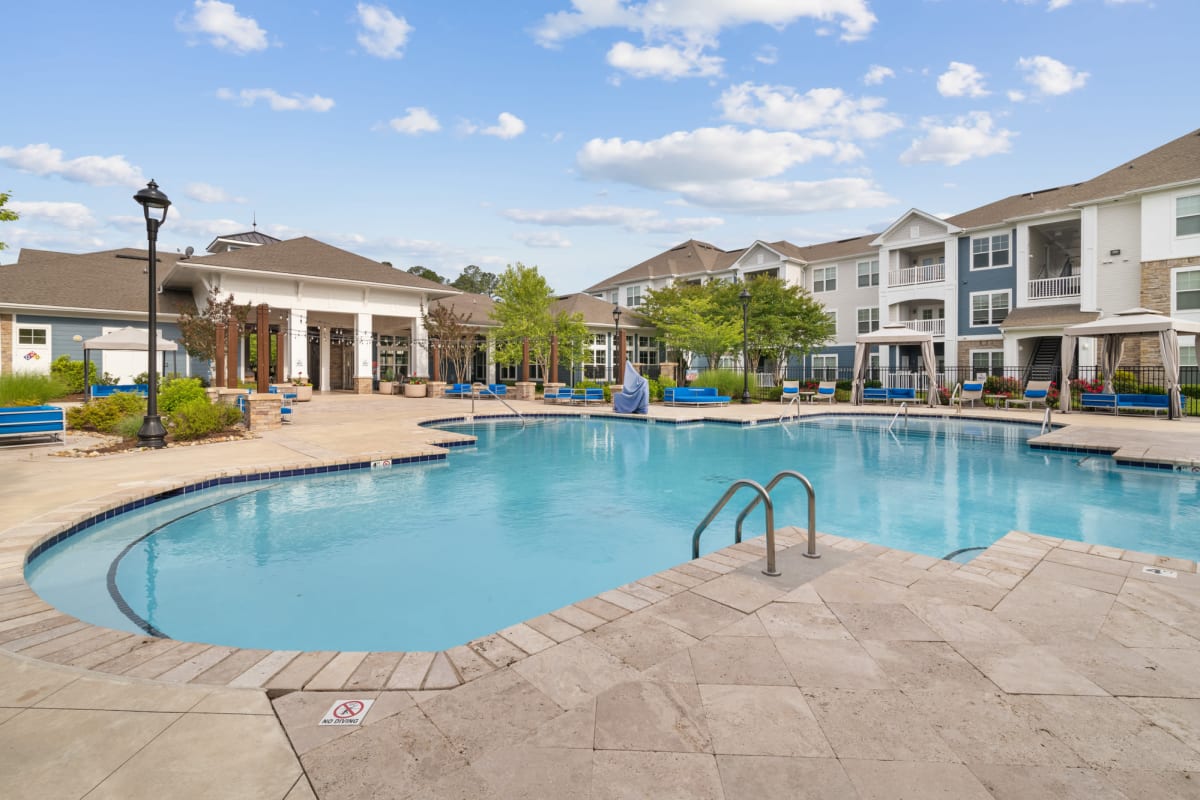 Rendering of luxury pool at Realm at Patterson Place in Durham, North Carolina