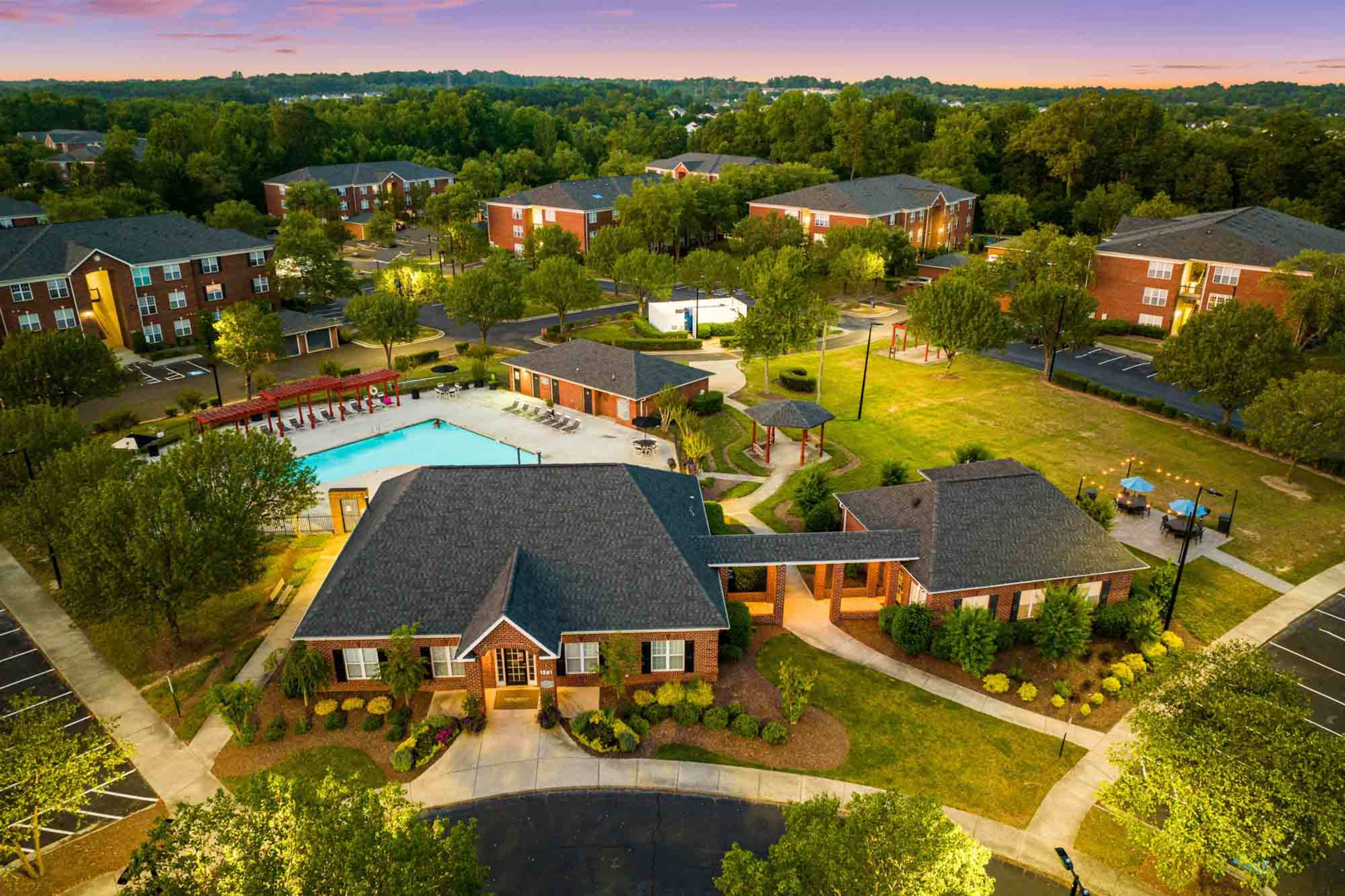 Top View of the Laurel Springs in High Point, North Carolina