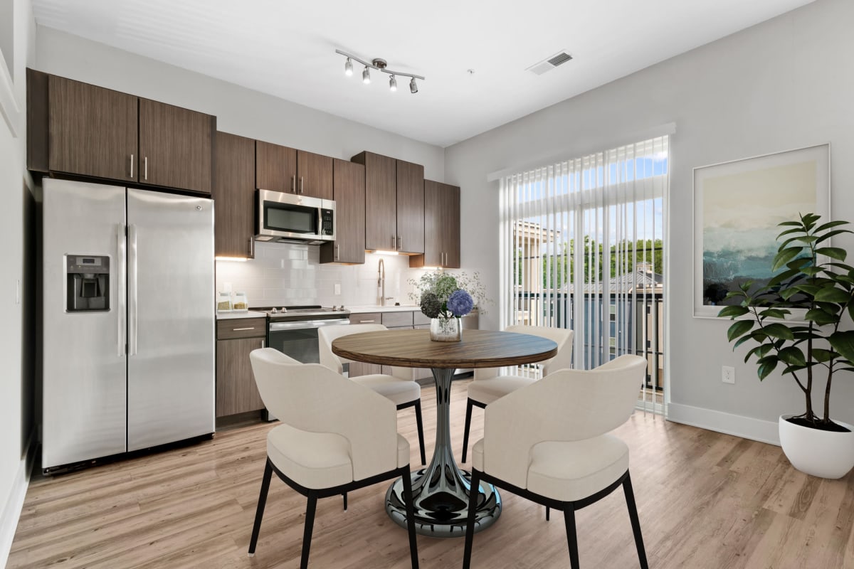 Well-appointed kitchen at Lantower Weston Corners in Cary, North Carolina