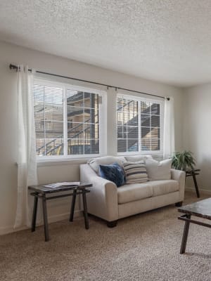 Living room at Regency Point Apartments in Tulsa, Oklahoma