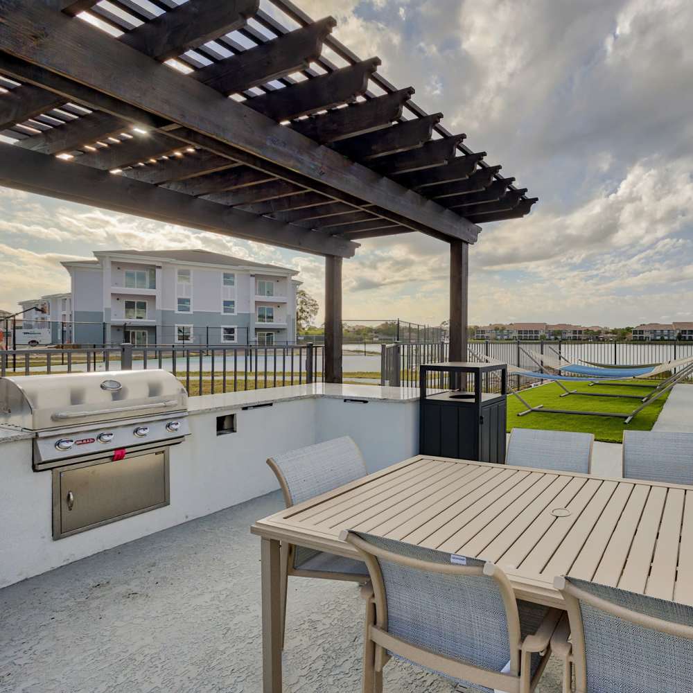 Barbeque grill at Charlotte Commons in Port Charlotte,Florida