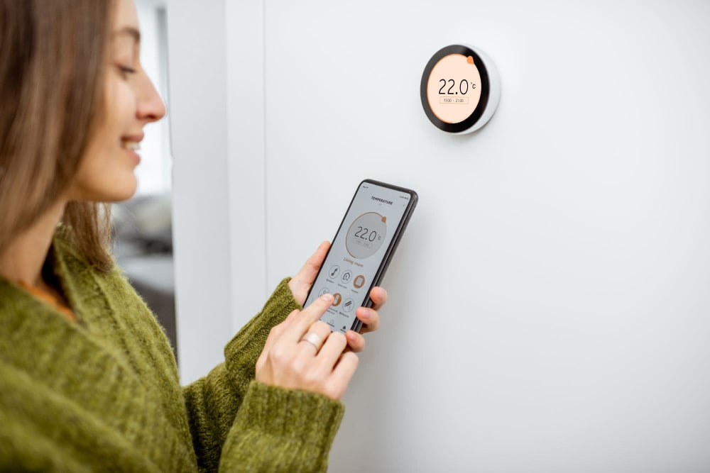 Wi-Fi Enabled Thermostats at Alexan Park West in Peoria, Arizona