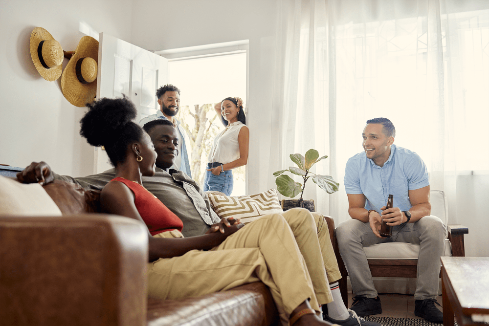 Resident's lounge at HillCrest Apartments in Columbus, Georgia