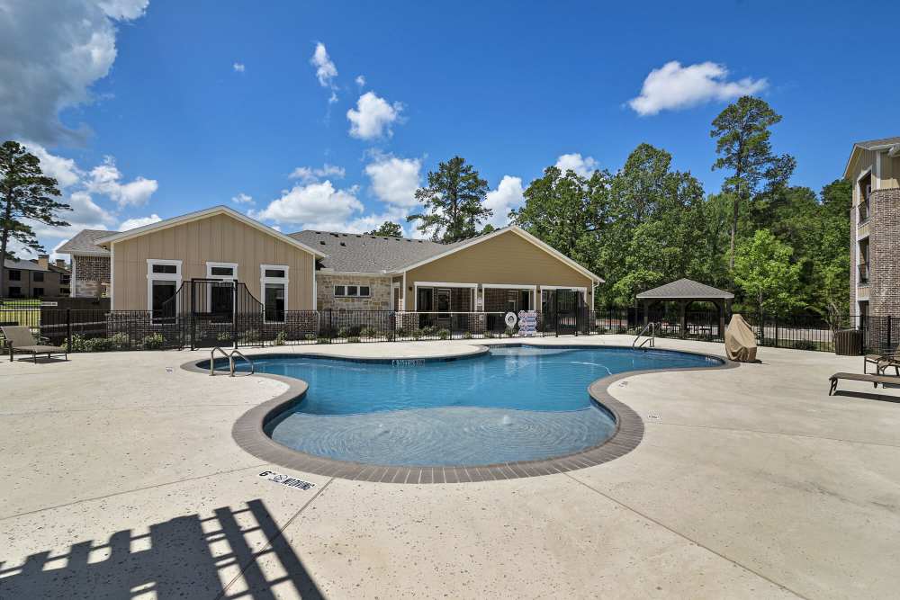 Beautiful swimming pool at Stonebridge Apartment Homes in Lufkin,Texas
