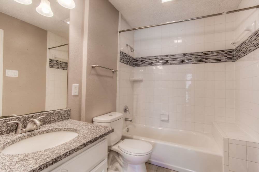 Spacious bath room with tub at The Quorum At Trophy Club in Trophy Club, Texas