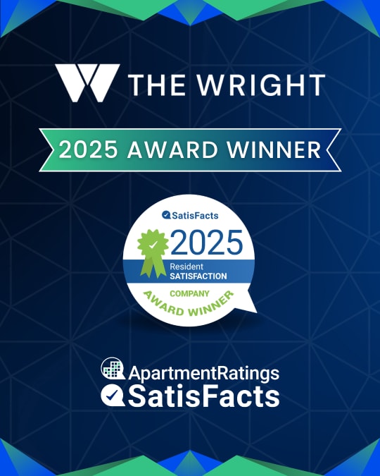 Satisfacts 2025 Award for The Wright Apartments