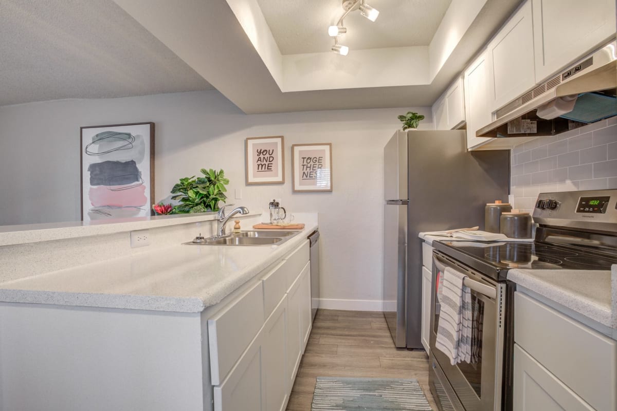 Apartment kitchen at Ardella on 28th in Phoenix, Arizona